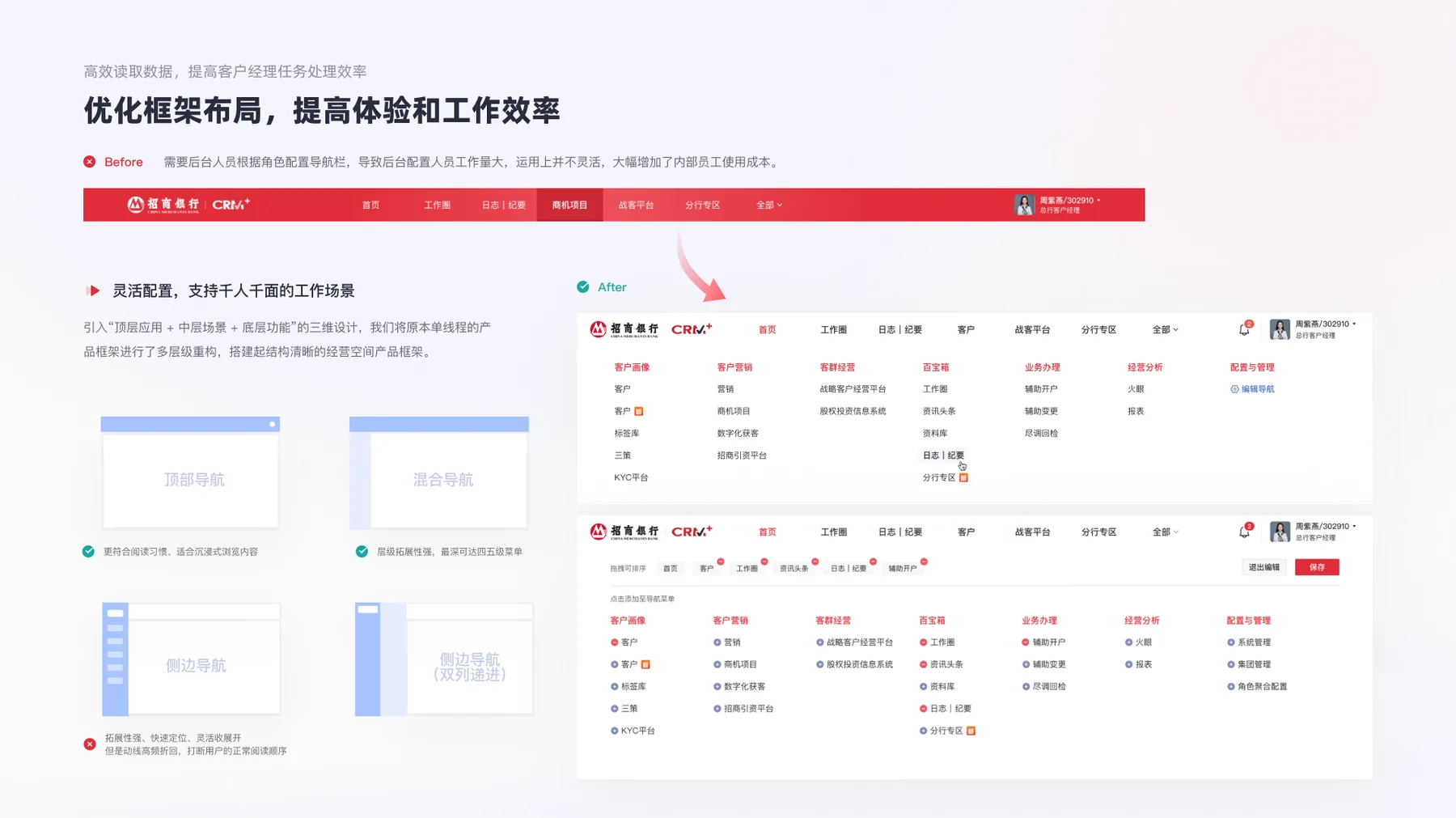 CRM导航结构优化方案